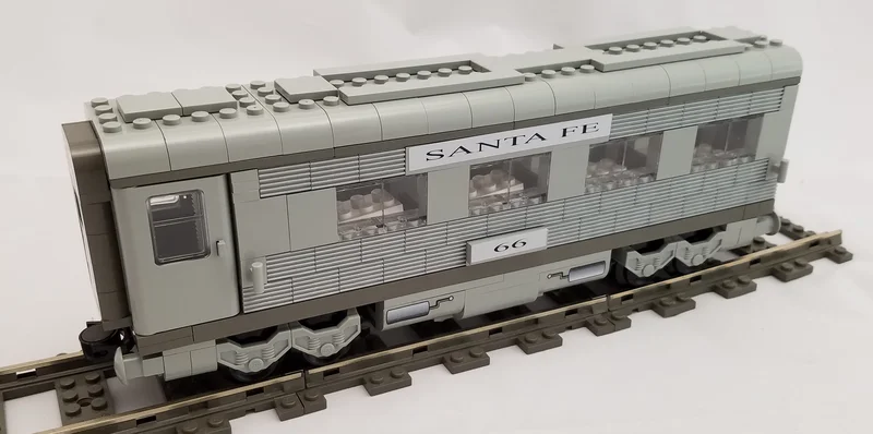 Santa Fe Cars - Set II (dining, observation, or sleeping car) - View 2