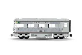 LEGO 10022-1 Santa Fe Cars - Set II (dining, observation, or sleeping car) — 411 pieces, released 2002