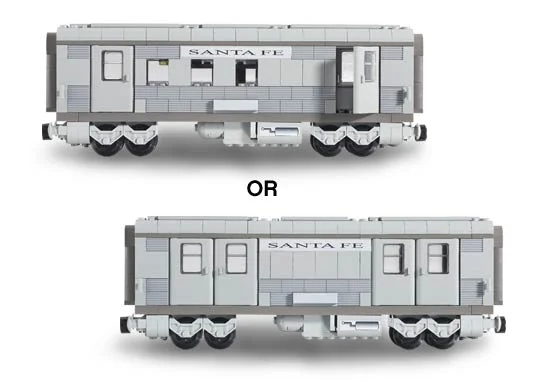 Santa Fe Cars - Set I (mail or baggage car) - View 4
