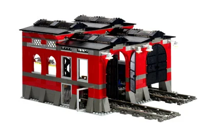LEGO 10027-1 Train Engine Shed — 670 pieces, Town theme