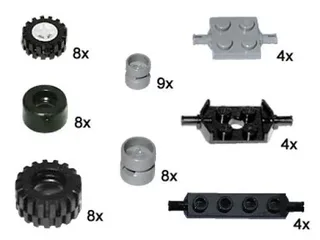 LEGO 10048-1 Small Wheels and Axles — 61 pieces, Bulk Bricks theme