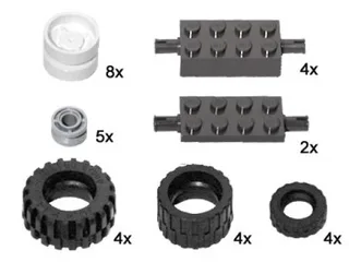 LEGO 10049-1 Large Wheels and Axles — 31 pieces, Bulk Bricks theme