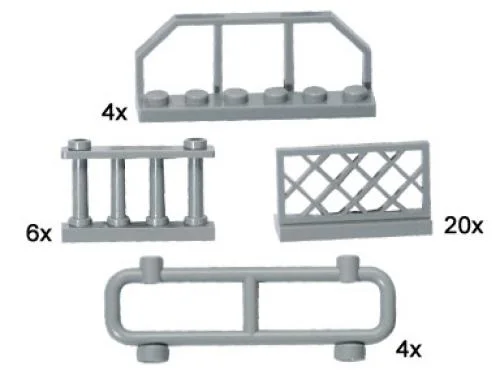 Gray Fences - LEGO Set 10050-1 - 2002