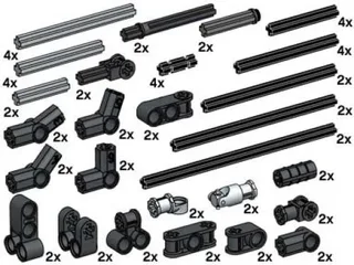 LEGO 10074-1 Cross Axles — 68 pieces, released 2003