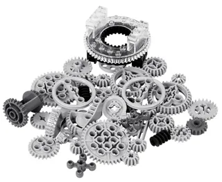 LEGO 10076-1 TECHNIC Gear Wheels — 39 pieces, released 2002