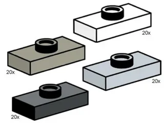 LEGO 10115-1 Jumper Bricks — 80 pieces, released 2001