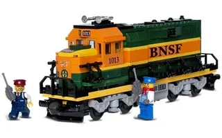 LEGO 10133-1 Burlington Northern Santa Fe Locomotive — 409 pieces, released 2004