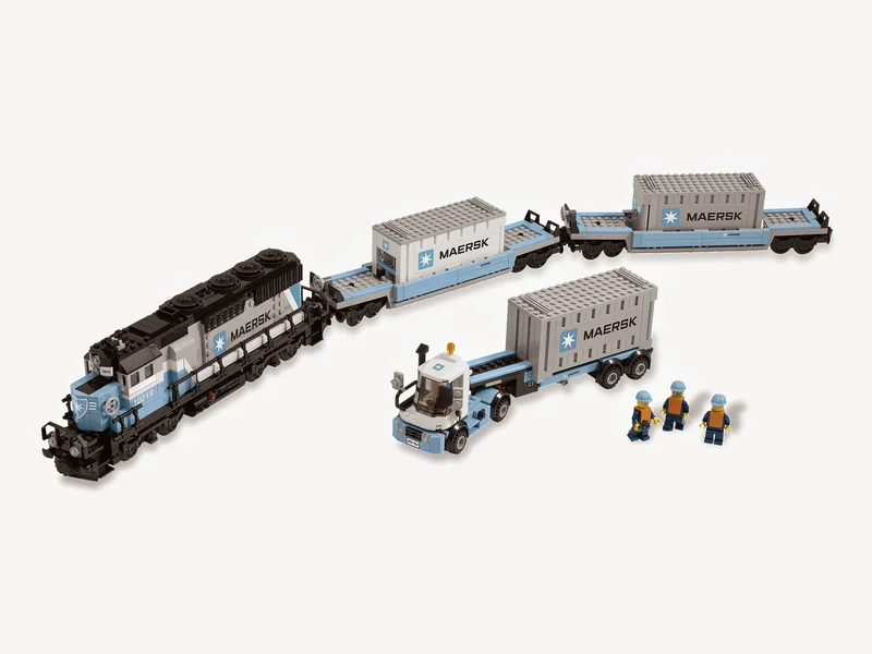 Maersk Container Train - LEGO Set 10219-1 - 2011