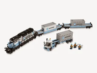 LEGO 10219-1 Maersk Container Train — 1233 pieces, released 2011