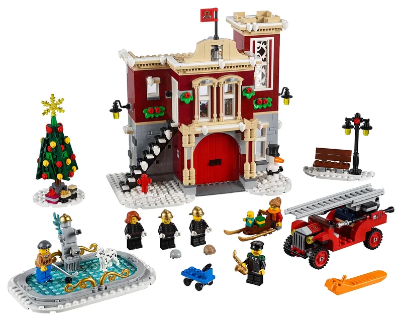 LEGO 10263-1 Winter Village Fire Station — 1166 pieces, released 2018