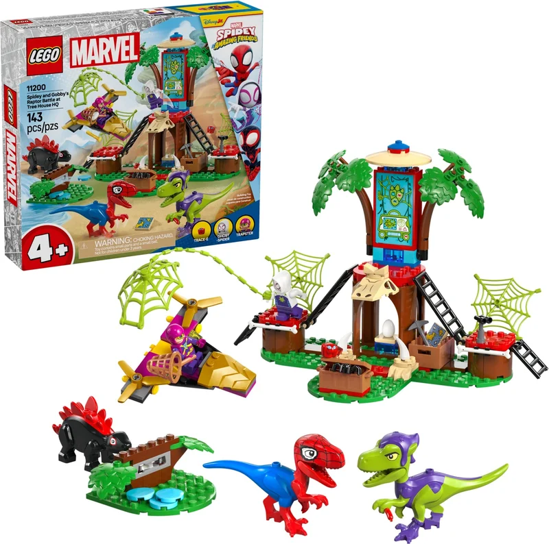 Spidey and Gobby's Raptor Battle at Tree House HQ - View 3