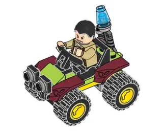 LEGO 122009-1 Vic Hoskins with Buggy — 35 pieces, released 2020