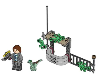 LEGO 122224-1 Rainn Delacourt with Raptor — 34 pieces, released 2022