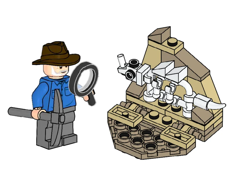 LEGO 122334-1 Alan Grant and Dino Skeleton — 35 pieces, Jurassic World theme