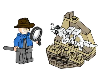 LEGO 122334-1 Alan Grant and Dino Skeleton — 35 pieces, Jurassic World theme
