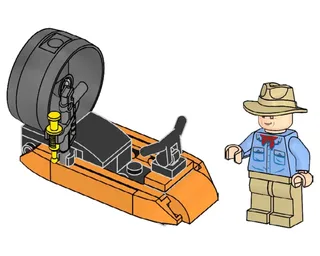 LEGO 122508-1 Alan Grant and Propeller Boat — 31 pieces, released 2025