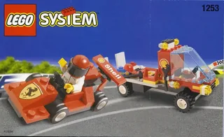 LEGO 1253-1 Shell Car Transporter — 102 pieces, released 1999