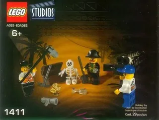 LEGO 1411-1 Pirate's Treasure Hunt (Quaker Oats promo) — 35 pieces, Studios theme