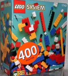 LEGO 1743-1 Box of Standard Bricks, 5+ — 400 pieces, released 1995