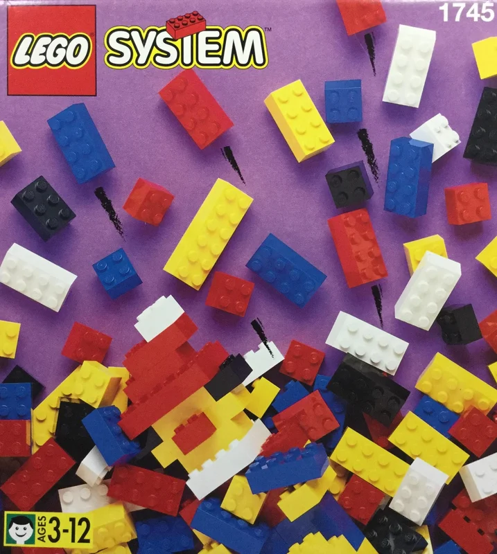 LEGO 1745-1 Box of Standard Bricks, 3+ — 404 pieces, released 1995