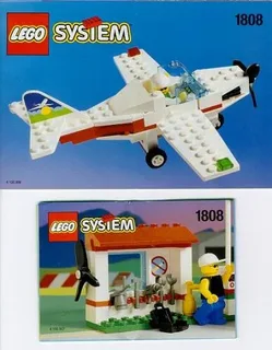 LEGO 1808-1 Light Aircraft and Ground Support — 127 pieces, Town theme