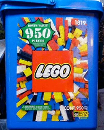 LEGO 1819-1 Large Bucket — 950 pieces, released 1995