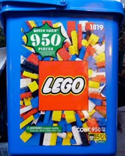 LEGO 1819-1 Large Bucket — 950 pieces, released 1995