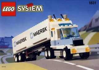 LEGO 1831-1 Maersk Line Container Lorry — 205 pieces, released 1995