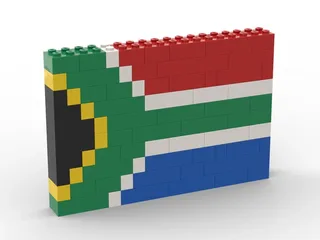 LEGO 1869-1 South African Flag — 81 pieces, Universal Building Set theme