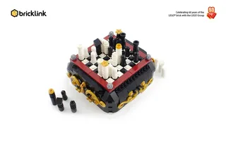 LEGO 19013-1 Steampunk Mini Chess — 372 pieces, BrickLink Designer Program theme