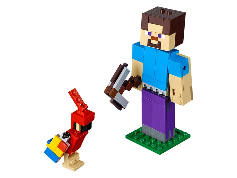 Minecraft Steve BigFig with Parrot - LEGO Set 21148-1 - 2019
