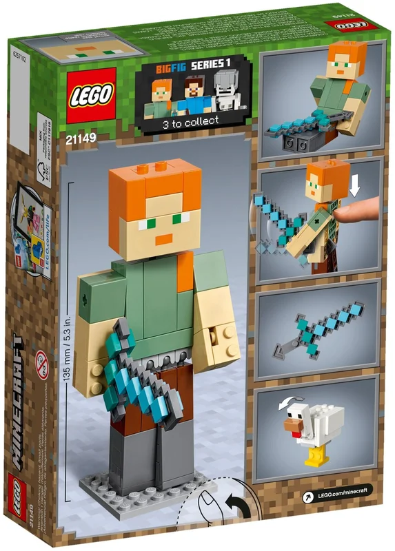 Minecraft Alex BigFig with Chicken - View 5