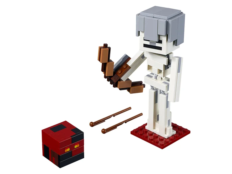 Minecraft Skeleton BigFig with Magma Cube - LEGO Set 21150-1 - 2019