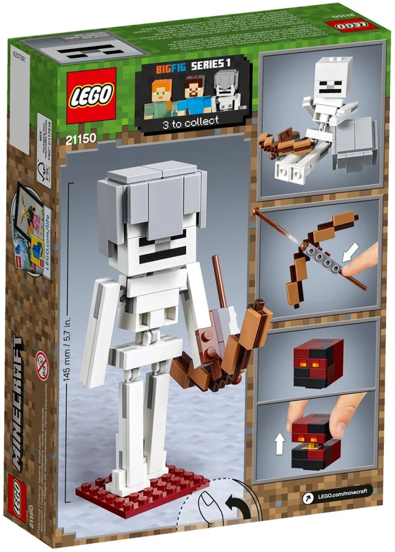 Minecraft Skeleton BigFig with Magma Cube - View 5