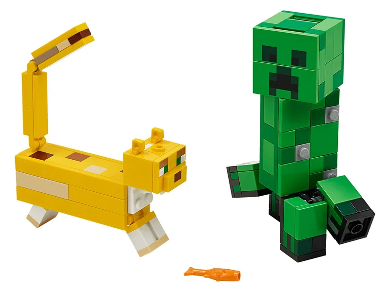 BigFig Creeper and Ocelot - LEGO Set 21156-1 - 2020