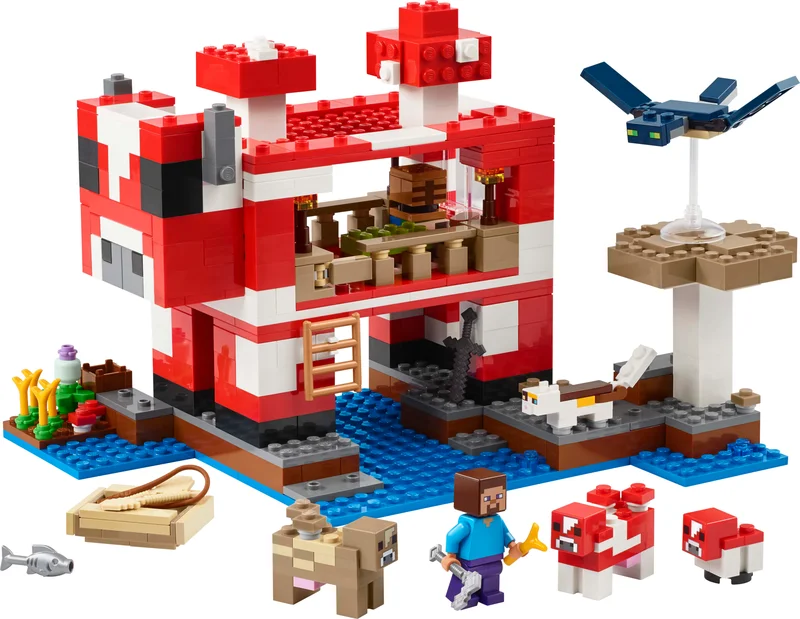 LEGO 21270-1 The Mooshroom House — 500 pieces, Minecraft theme