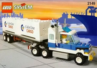 LEGO 2149-1 Color Line Container Lorry — 185 pieces, Town theme