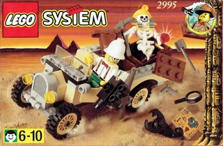 LEGO 2995-1 Adventurers Car & Skeleton — 69 pieces, Adventurers theme