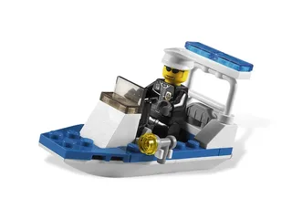 LEGO 30002-1 Police Boat — 30 pieces, released 2009