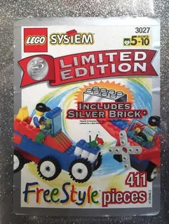 LEGO 3027-1 25th Anniversary Silver Bucket — 426 pieces, Freestyle theme