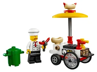 LEGO 30356-1 Hot Dog Stand — 43 pieces, released 2018