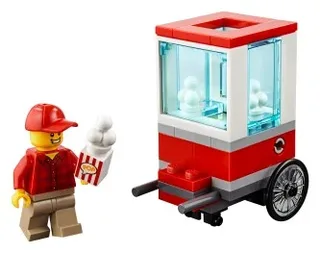 LEGO 30364-1 Popcorn Cart — 43 pieces, released 2019