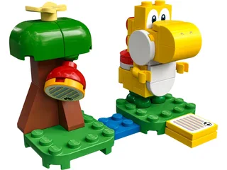 LEGO 30509-1 Yellow Yoshi's Fruit Tree Expansion Set — 46 pieces, released 2022
