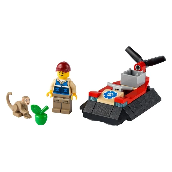 Wildlife Rescue Hovercraft - LEGO Set 30570-1 - 2021