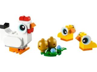 LEGO 30643-1 Easter Chickens — 61 pieces, Seasonal theme