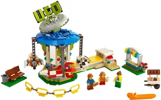 LEGO 31095-1 Fairground Carousel — 595 pieces, released 2019