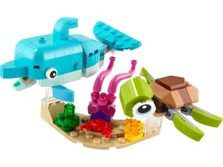 LEGO 31128-1 Dolphin and Turtle — 137 pieces, Creator theme