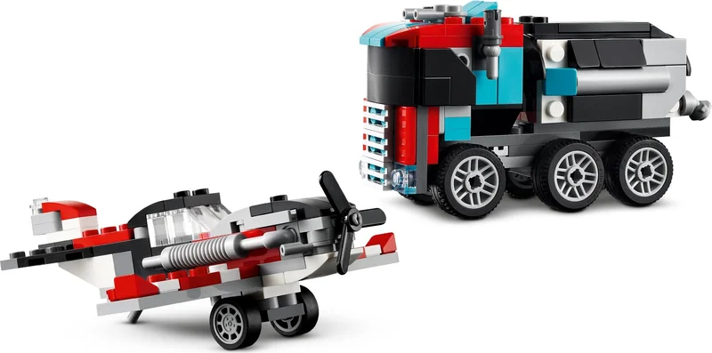 Flatbed Truck with Helicopter - View 5