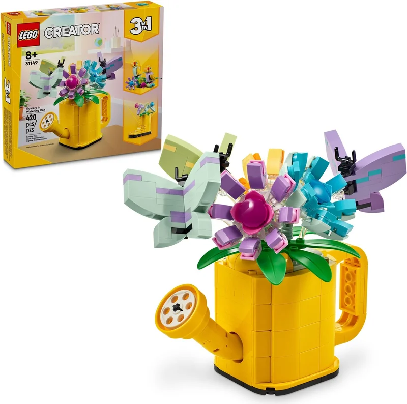 Flowers in Watering Can - View 2