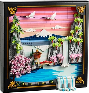 LEGO Japanese Cherry Blossom Landscape